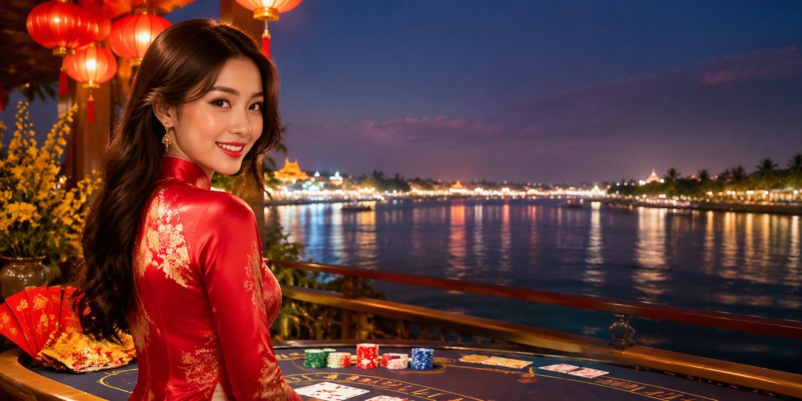 Múa lửa và đèn lồng tại sòng bài miền Tây